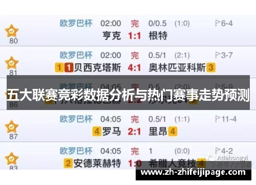 五大联赛竞彩数据分析与热门赛事走势预测